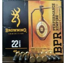 BROWNING AMMO .22 LR CASE LOTS 1255FPS. 40GR LDRN 400RDS