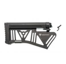 Juggernaut Tactical Silent Stock System - Black | AR10 | Featureless - CLOSEOUT!