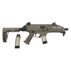 CZ SCORPION EVO 3 S1 FDE 9mm Pistol (2) 20rd mags Flat Dark Earth 91352 w/installed FDE Tailhook Mod 2