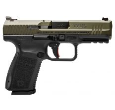 Canik TP9SF ELITE 9mm Pistol 4.2" barrel BLACK frame OD Green slide (2) 15rd mags HG3898G-N