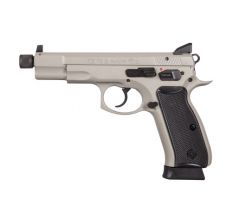 CZ 75 B Omega Urban Gray 9mm DA/SA pistol Steel frame 5.11'' barrel Suppressor Ready Night Sights (2) 18rd mags 91235 