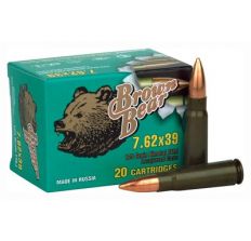 Brown Bear 7.62x39 123gr FMJ 20/bx