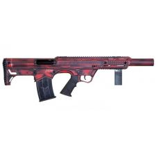 Black Aces Pro Series Bullpup 12GA Semi-Auto Shotgun 18.5" Barrel w/Barrel Shroud - Distressed Red