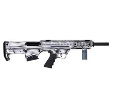 Black Aces Pro Series Bullpup 12GA Semi-Auto Shotgun 18.5" Barrel w/Barrel Shroud - Distressed White