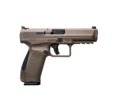 Canik TP9SF FDE 9mm Semi-Auto Pistol 4.4" barrel with rear WARREN Sight & standard front sight (2) 18rd mags HG4070D-N