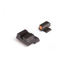 Night Fision Canik Tritium Night Sight Set - Orange Front | Black Square Notch Rear | Fits TP9SFX & TP9SFL