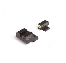 Night Fision Canik Tritium Night Sight Set - Yellow Front | Black Square Notch Rear | Fits TP9SFX & TP9SFL