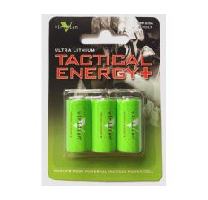 Viridian Lithium Batteries - Viridian Laser Batteries X5L Series CR123 Lithium 1750 mAh Capacity 3 Pack