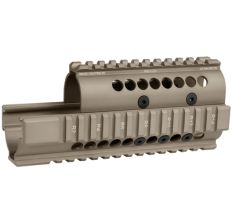 Midwest Industries AK Handguard - MI AK FDE HANDGUARD W/RAILS SAIGA MODEL FOR AK47/74 7.62X39/5.56 - Flat Dark Earth 