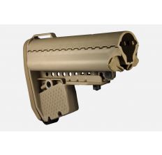 VLTOR EMOD Enhanced Modular Stock - Vltor EMOD Mil-Spec Basic Stock FDE Collapsible AR-15, LR-308 Carbine Synthetic adjustable stock w/ battery storage - Flat Dark Earth AEB-MT