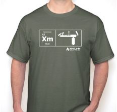 XM42 T-Shirt  Green ELEMENTAL XM42 Periodic Table- 2XL