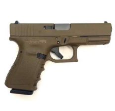 Glock 19 Pistol - Glock G19 Gen3 Full FDE 9mm Fixed Sights (2) 15rd mags Flat Dark Earth PI1950204D