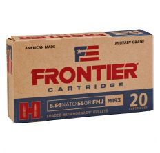 Hornady Frontier Ammunition 5.56 NATO 55gr FMJ M193 20rd Box