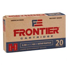 Hornady Frontier Ammunition 5.56 NATO 62gr BTHP 20rd Box 