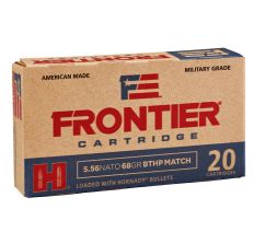 Hornady Frontier Ammunition 5.56 NATO 68gr BTHP 20rd Box 