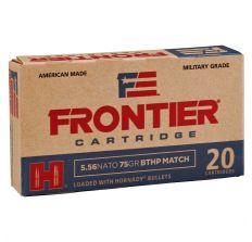 Hornady Frontier Ammunition 5.56 NATO 75gr BTHP 20rd Box 