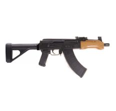 CENTURY ARMS IMPORTED ROMANIAN MINI DRACO AK PISTOL 7.62X39 with SB Tactical SOB47 Arm Brace (1) 30rd mag 