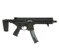 Sig Sauer MPX GEN 2 9mm Pistol BLACK MPX-P-9-KM 8" barrel KeyMod Rail w/ installed SB Tactical 3-Position Adjustable MPX Pistol Stabilizing Brace (1) 30rd mag