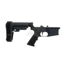 PGS15 Assembled Lower Pistol Receiver Ambi Safety SBA3 Brace - Free Shipping!