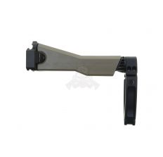 Gear Head Works Scorpion Tailhook MOD 1 Brace Adapter with FDE cerakoted CZ Folding Cheek Rest and Black MOD 1 Tailhook