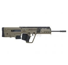 IWI Tavor X95 Rifle CA Compliant - TAVOR X95 Bullpup 5.56NATO Rifle Flattop 18.5'' barrel - FDE (1) 10rd mag w/ Permanent Steel Muzzle Brake and Featureless Grip Wrap