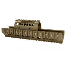 Midwest Industries AK Handguard - AK-47/74 Extended Quadrail Hand Guard - Flat Dark Earth 