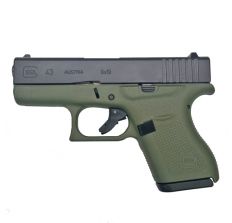 Glock 43 Battlefield Green 9mm Pistol 3.39'' barrel (2) 6rd mags PI4350201BFG