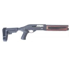 Black Aces Tactical Pro Series S 12GA Semi-Auto Shotgun ATI T3 Grip w/SBA3 Brace 10" Walnut