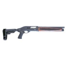 Black Aces Tactical Pro Series S 12GA Semi-Auto Shotgun ATI T3 Grip w/SBA3 Brace 14" Walnut