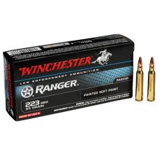 Winchester Ranger Law Enforcement Ammunition 223 Remington 55gr Pointed Soft Point 200rd Case