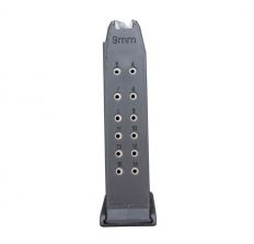 RWB 9mm Glock Magazine 15rd Black