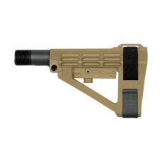 SB Tactical SBA4 Pistol 5-Position Adjustable Stabilizing Brace FDE 