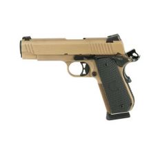 SIG 1911 .45ACP 4.2" Emperor Scorpion 8RD NS FDE G10 GRIP 