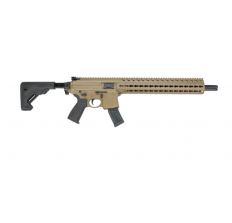 Sig Sauer MPX Carbine 9mm 16" barrel 3-Pos Tele Stock FDE (1) 10rd mag Patriot Mag Release and Stock is pinned to prevent side folding but still telescopes