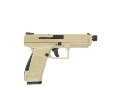 Canik TP9SA Tan 9mm Pistol with threaded barrel 1/2x28 (2) 18rd mags