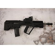 IWI IDF Tavor 16" black Mepro Surefire light KX5 & Noveske KX5 Flashhider Midwest Industries Keymod