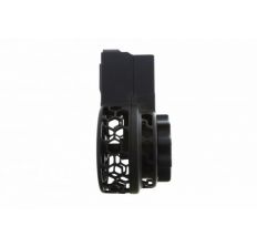 X Products X-25 50 Round Drum Magazine for AR .308 & SR-25 - Black | Skeletonized | Hex Pattern